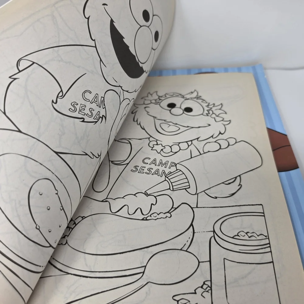 Coloring Books Curious George Care Bears Lot of 3
